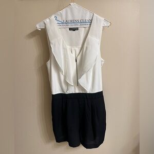 Express Black and White Sleeveless Dress